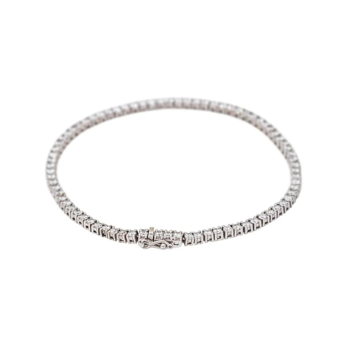 White Gold Diamond Tennis Bracelet - Image 3