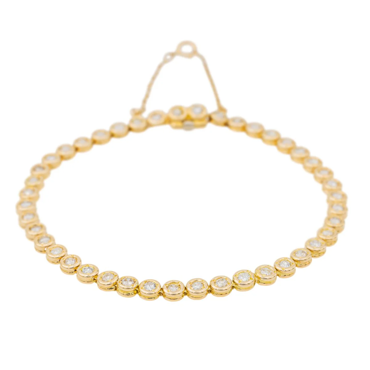 Bracelet Tennis Yellow gold diamond - Image 2
