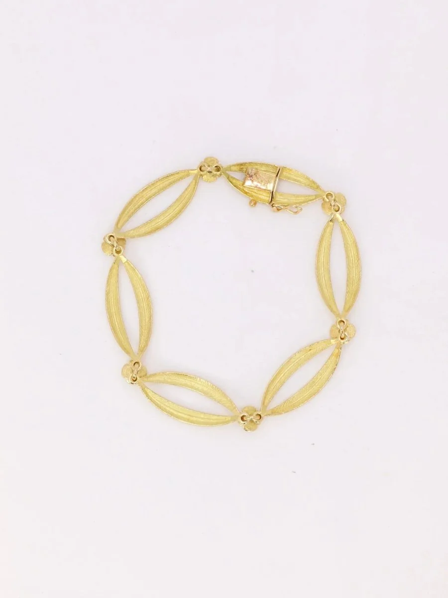 Vintage yellow gold sapphire bracelet - Image 6