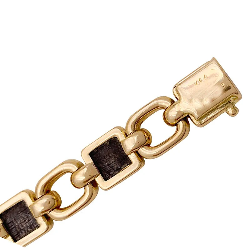 VAN CLEEF & ARPELS bracelet in yellow gold and amourette wood - Image 5