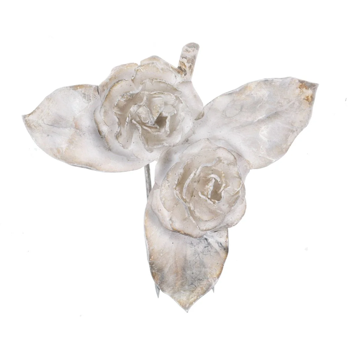 GEORGES-RENÉ LECOMTE Brooch: Silver Rose Buds