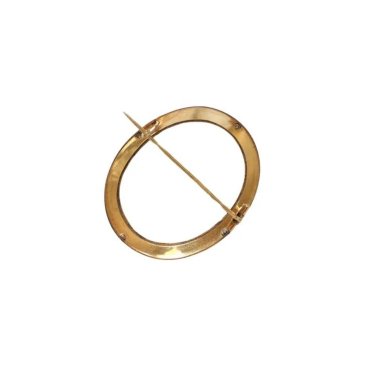 Old brooch in yellow gold and agate cameo - Image 4