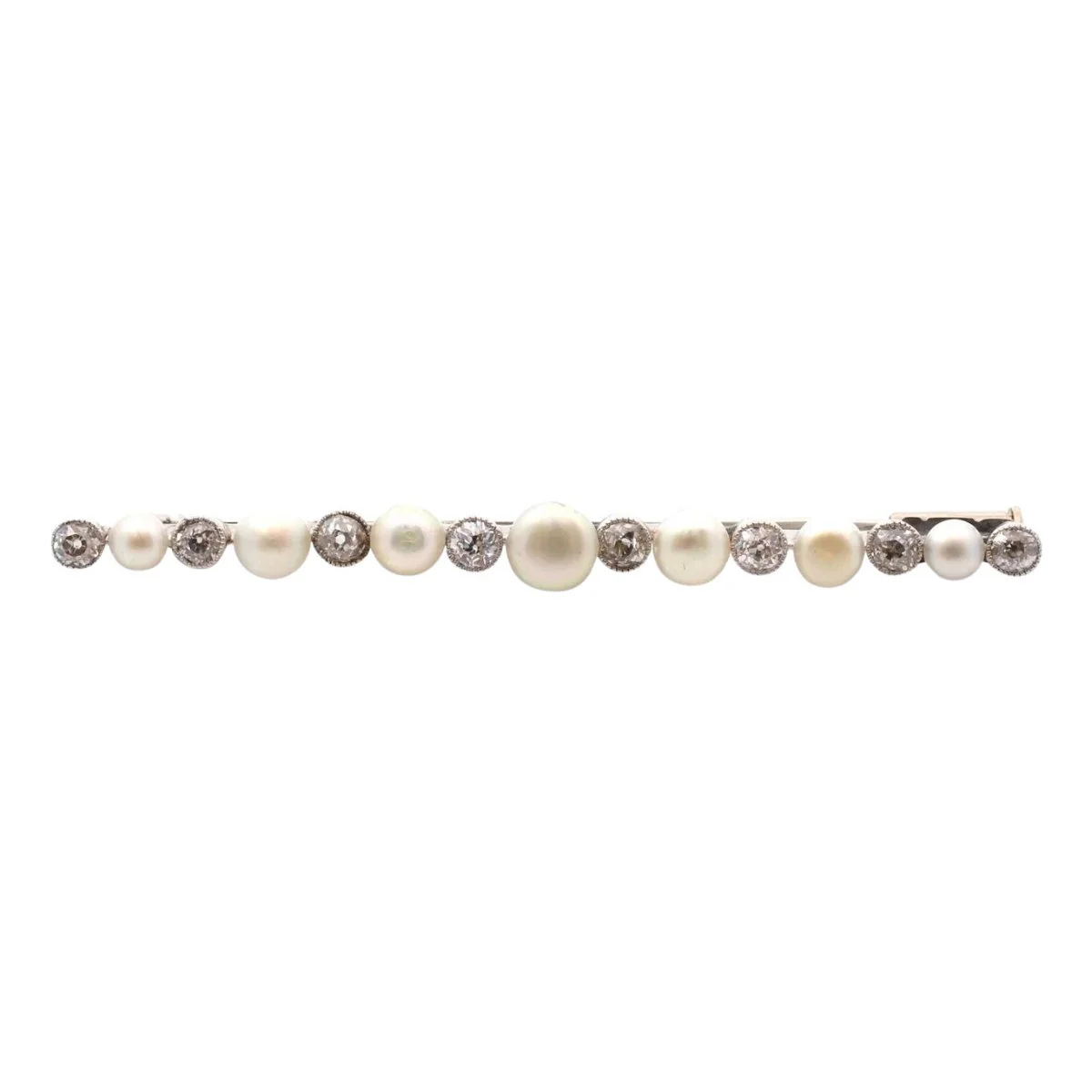 Platinum, Pearls, and Diamonds Brooch