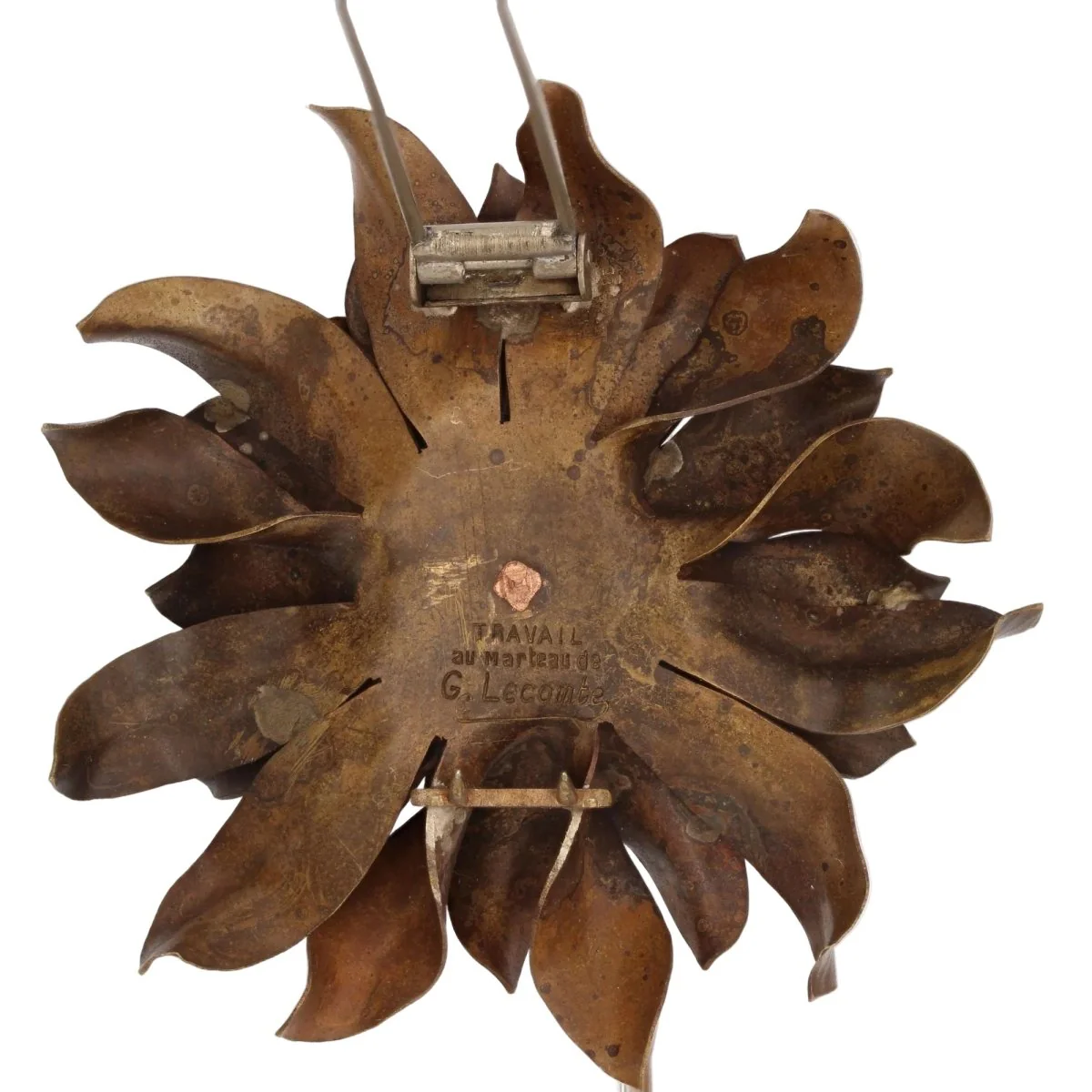 Georges-René Lecomte metal brooch/pin - Image 4