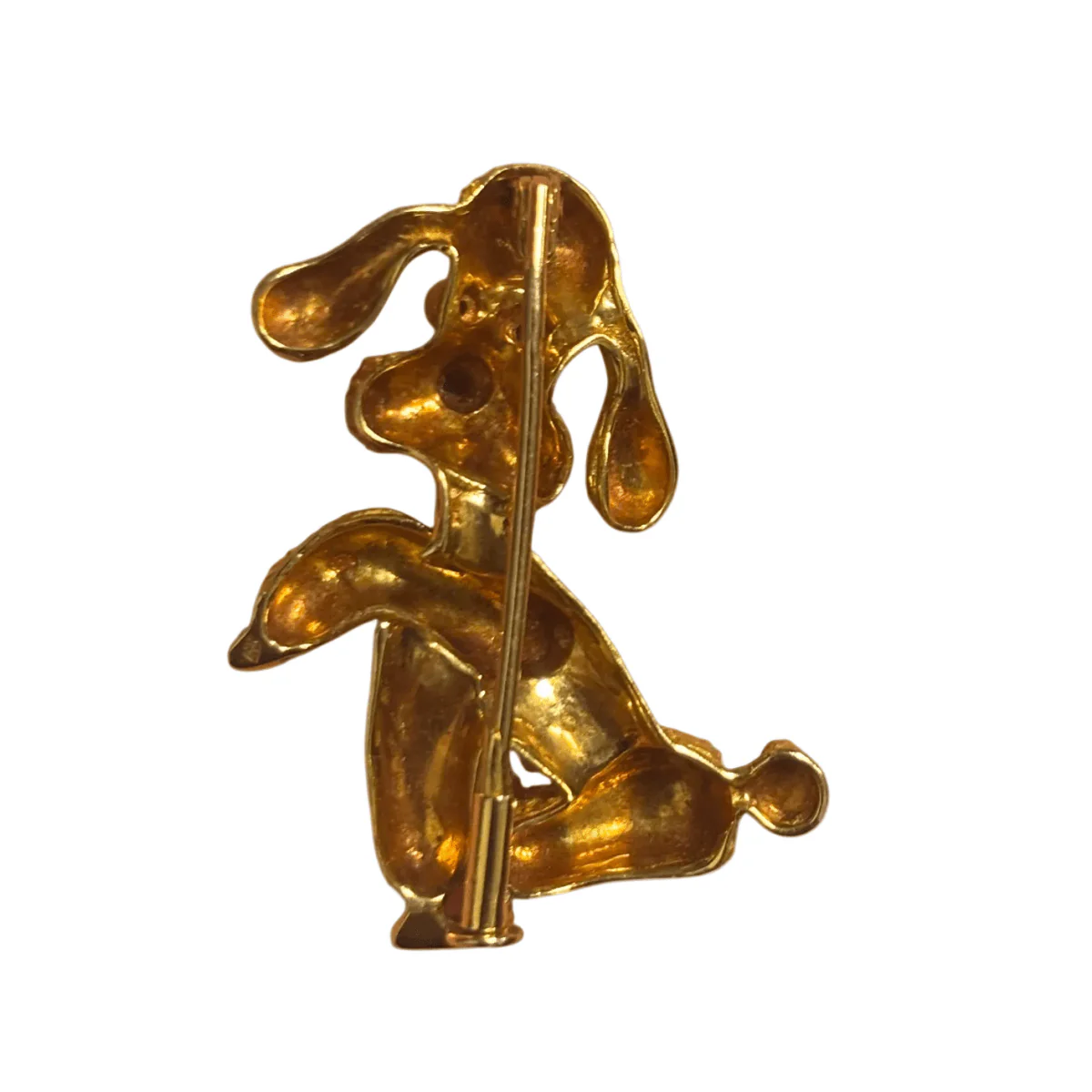 Brooch in yellow gold and ruby - Image 3