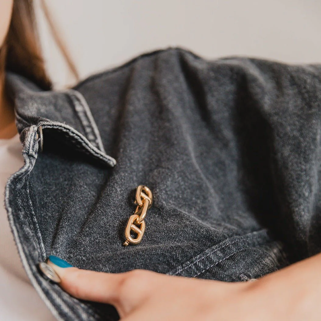 HERMÈS “Chaîne d’Ancre” brooch in yellow gold - Image 3
