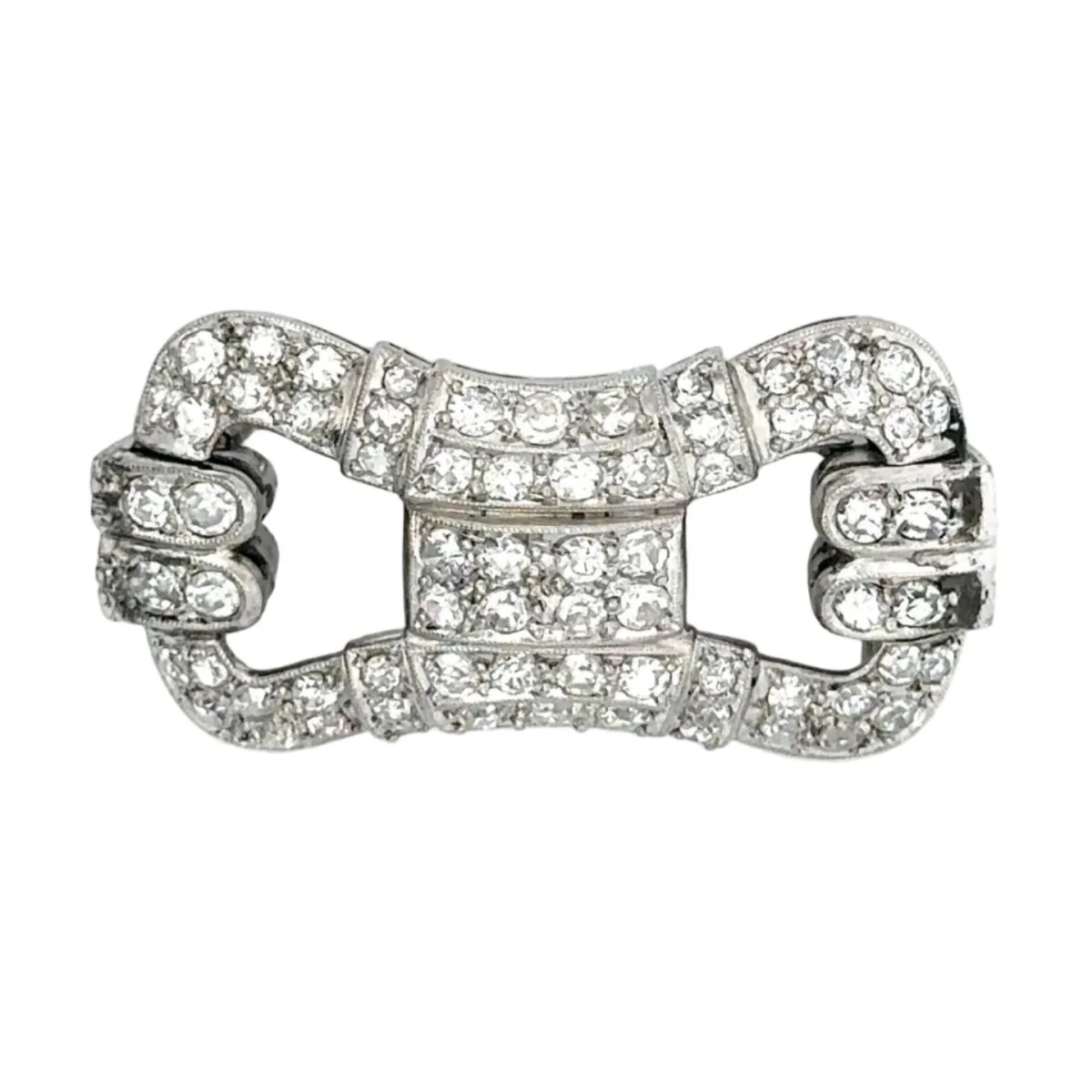 White Gold and Diamond Brooch - Image 6
