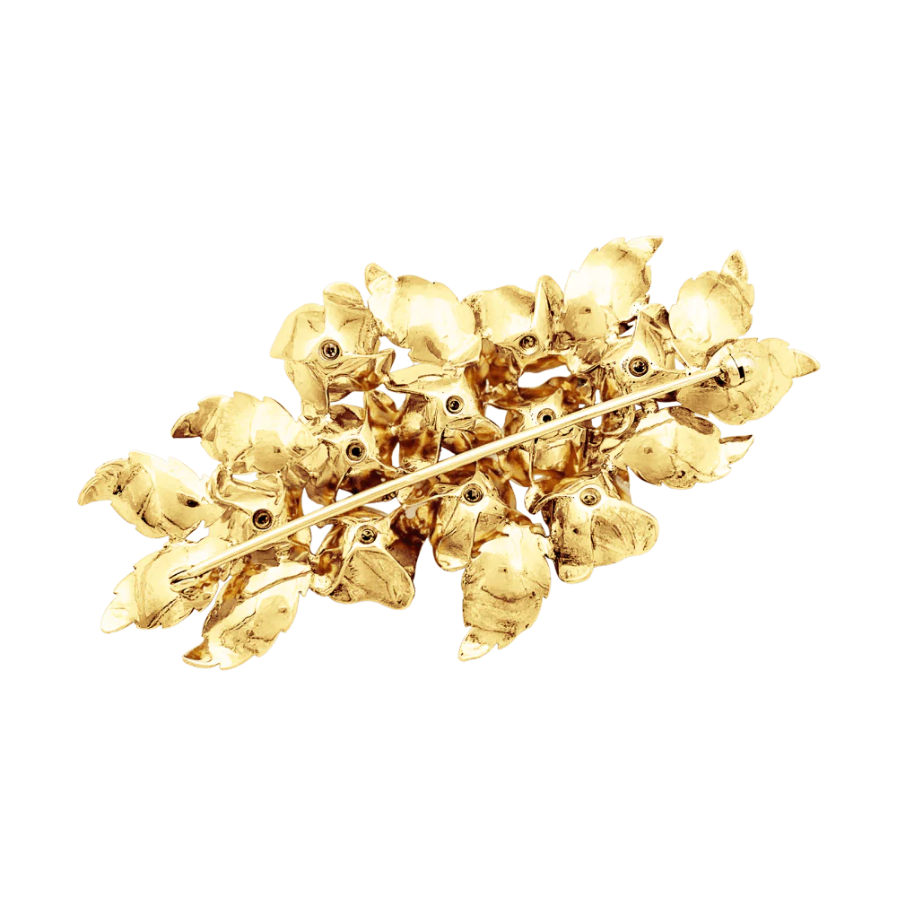 Broche Épingle en or jaune et diamant - Image 4