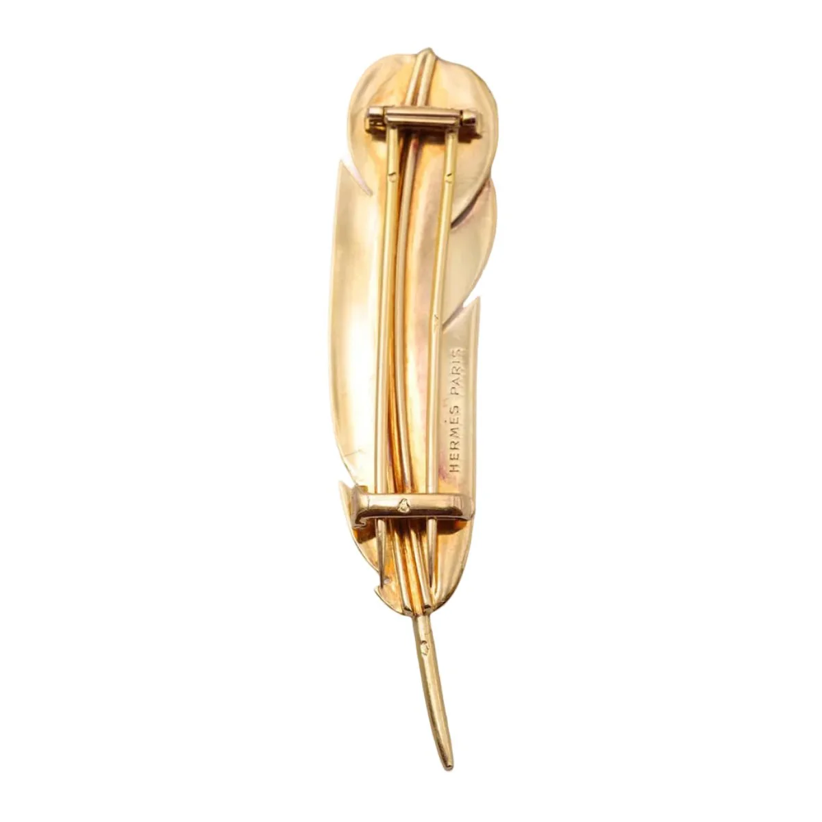 HERMÈS brooch in yellow gold - Image 3