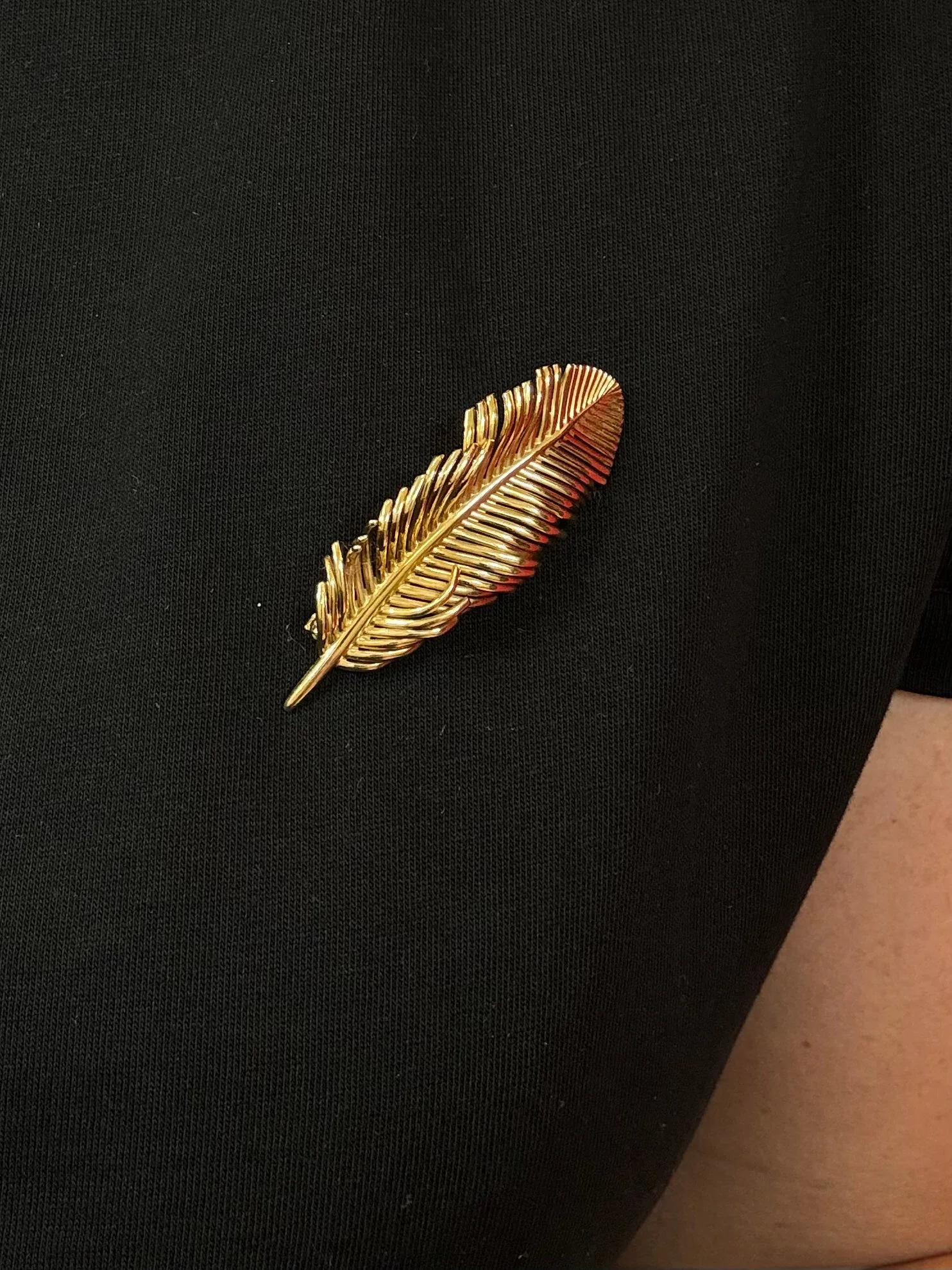 Brooch TIFFANY Feather in yellow gold - Image 2