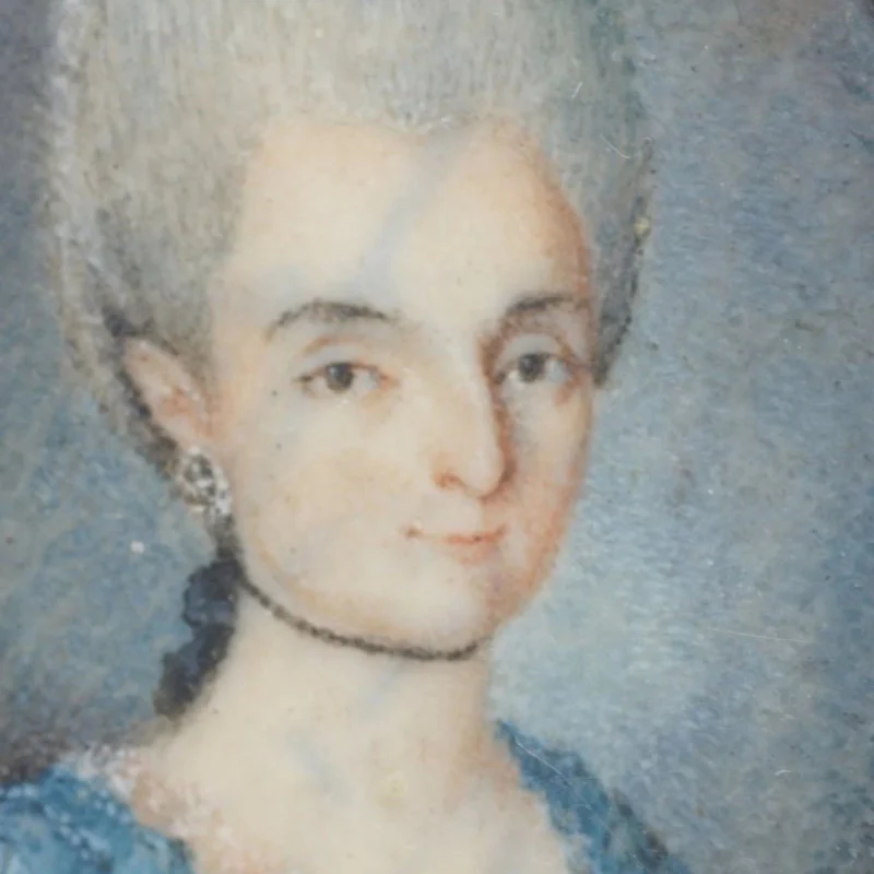 Portrait brooch in yellow gold - Image 2