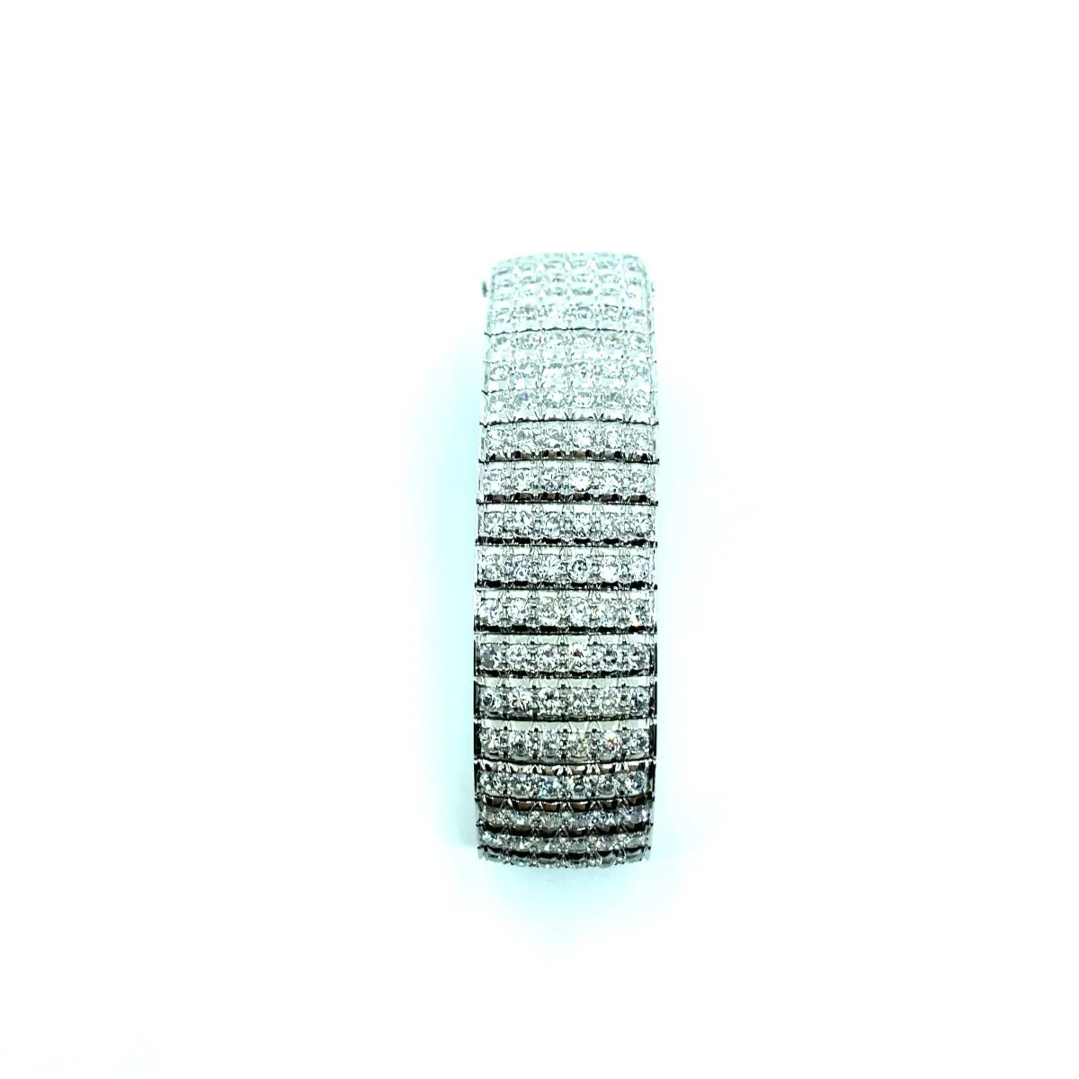 Bulgari Art Deco 30 Carat Diamond Engraved Platinum Tennis Bracelet - Image 14
