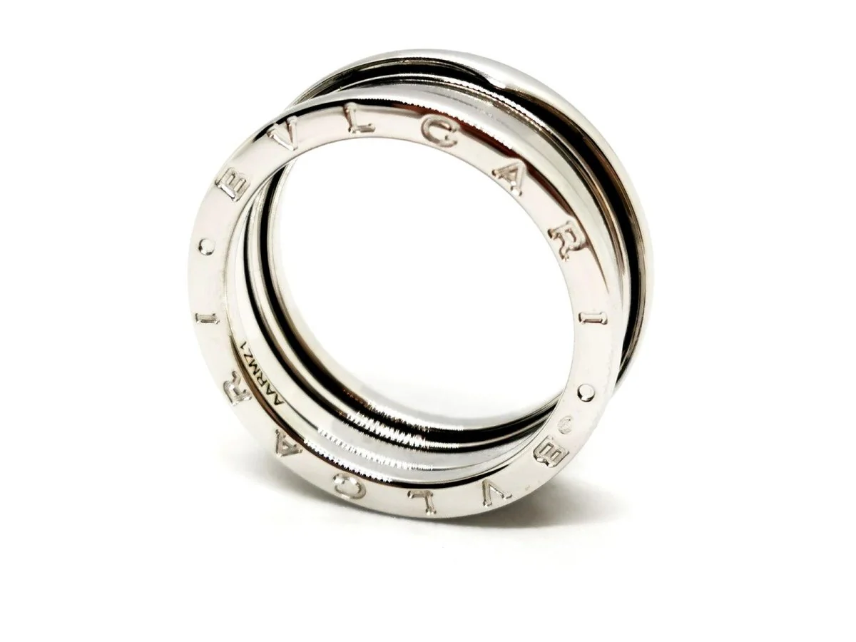 BULGARI Bandeau ring "B.Zero1" in white gold - Image 11