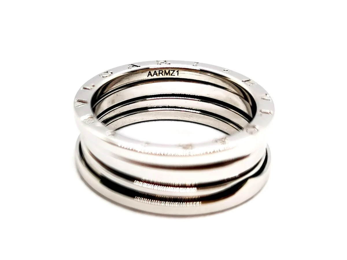BULGARI Bandeau ring "B.Zero1" in white gold - Image 6