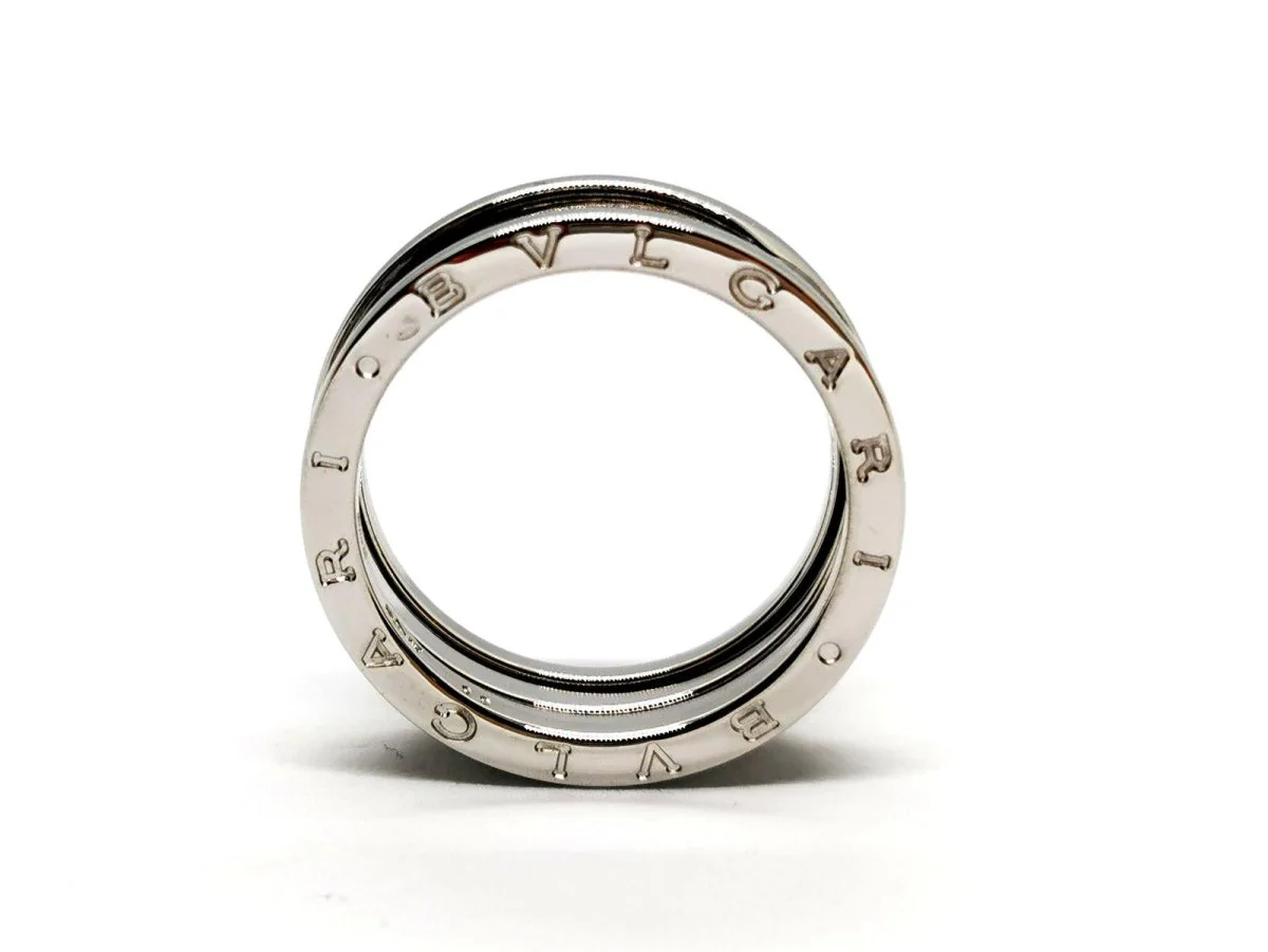 BULGARI Bandeau ring "B.Zero1" in white gold - Image 9
