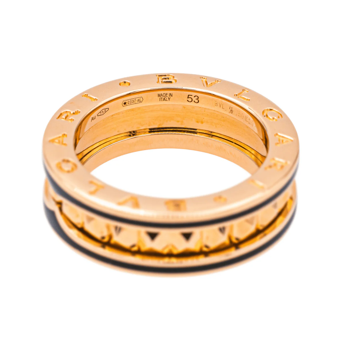 BULGARI "B.Zero 1 Rock" Band Ring in rose gold - Image 3