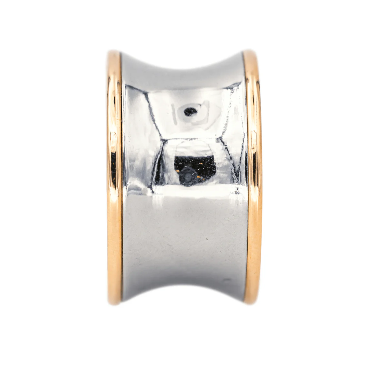 Ring BULGARI "B.ZERO1" headband in rose gold and steel - Image 4