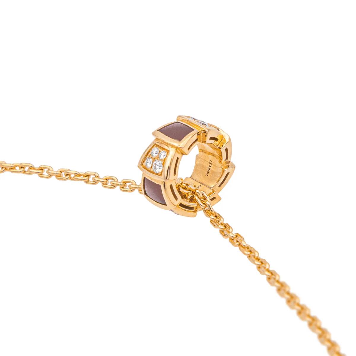 BULGARI "Viper" Necklace in rose gold, carnelian, and diamonds - Image 7