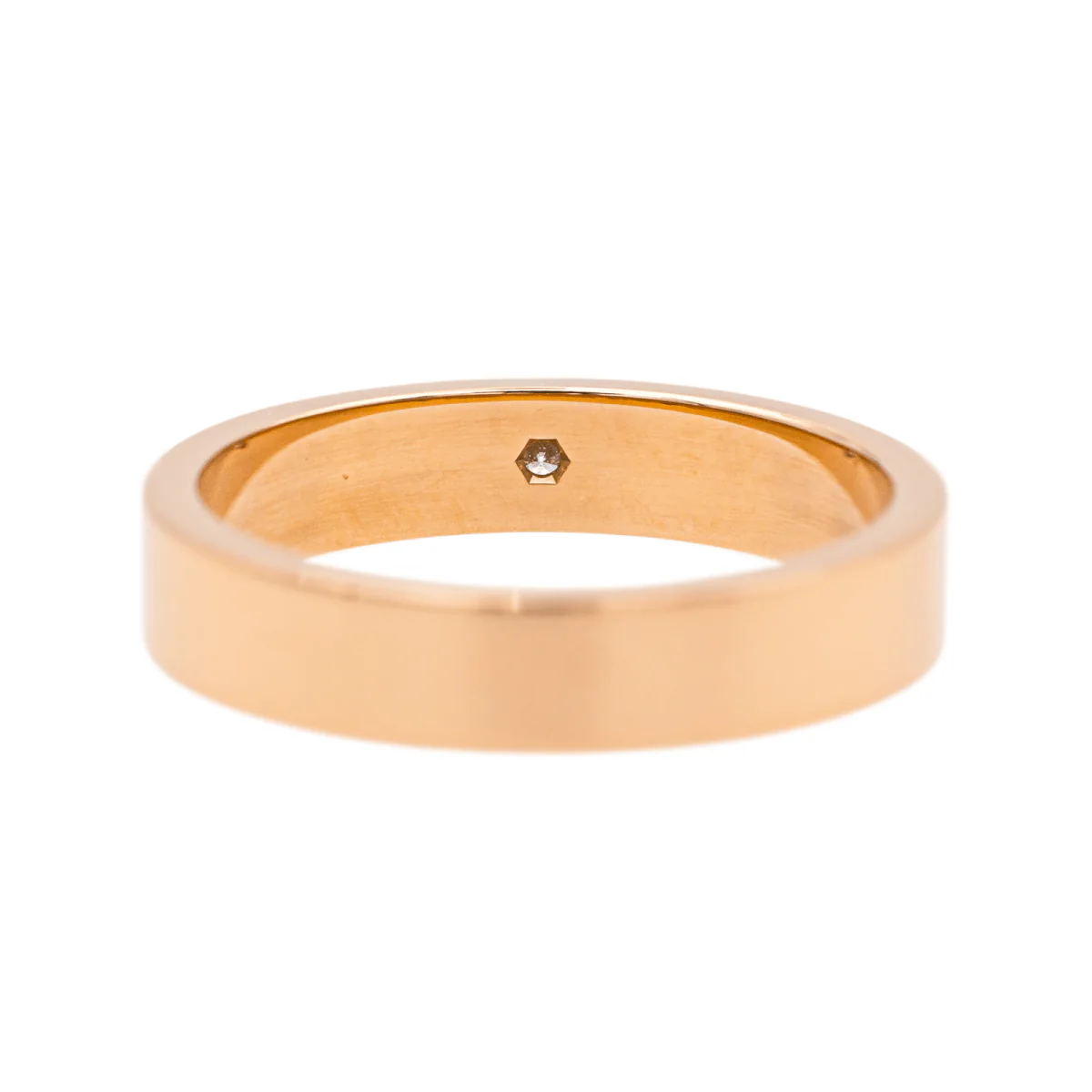 Ring CARTIER "C de Cartier" wedding ring in rose gold and diamond - Image 5