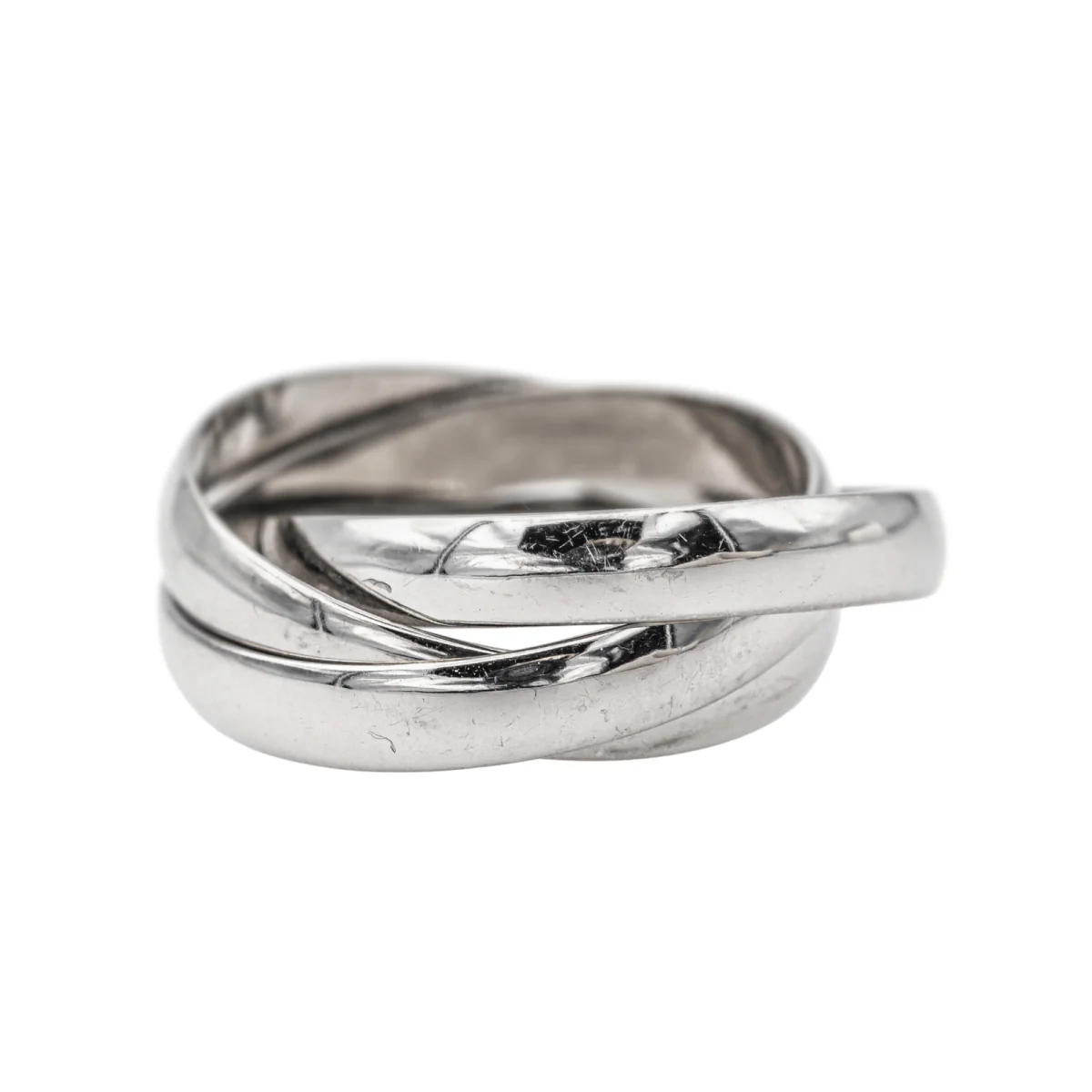 Ring Cartier Alliance Trinity in white gold - Image 5