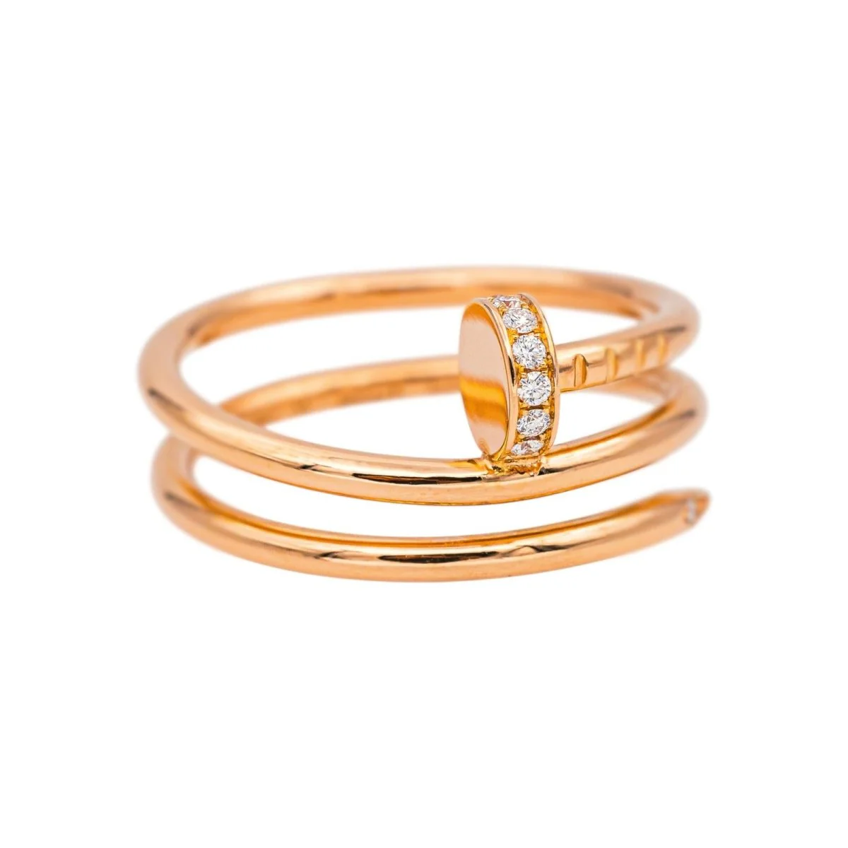 Cartier Ring Just a nail Rose gold diamond - Image 6