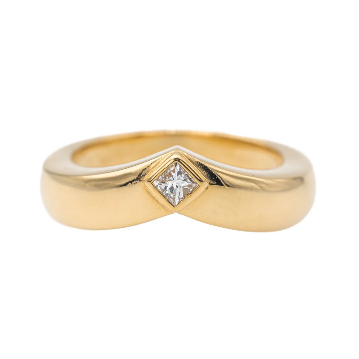 Cartier Ring Solitaire Triandre Yellow gold diamond