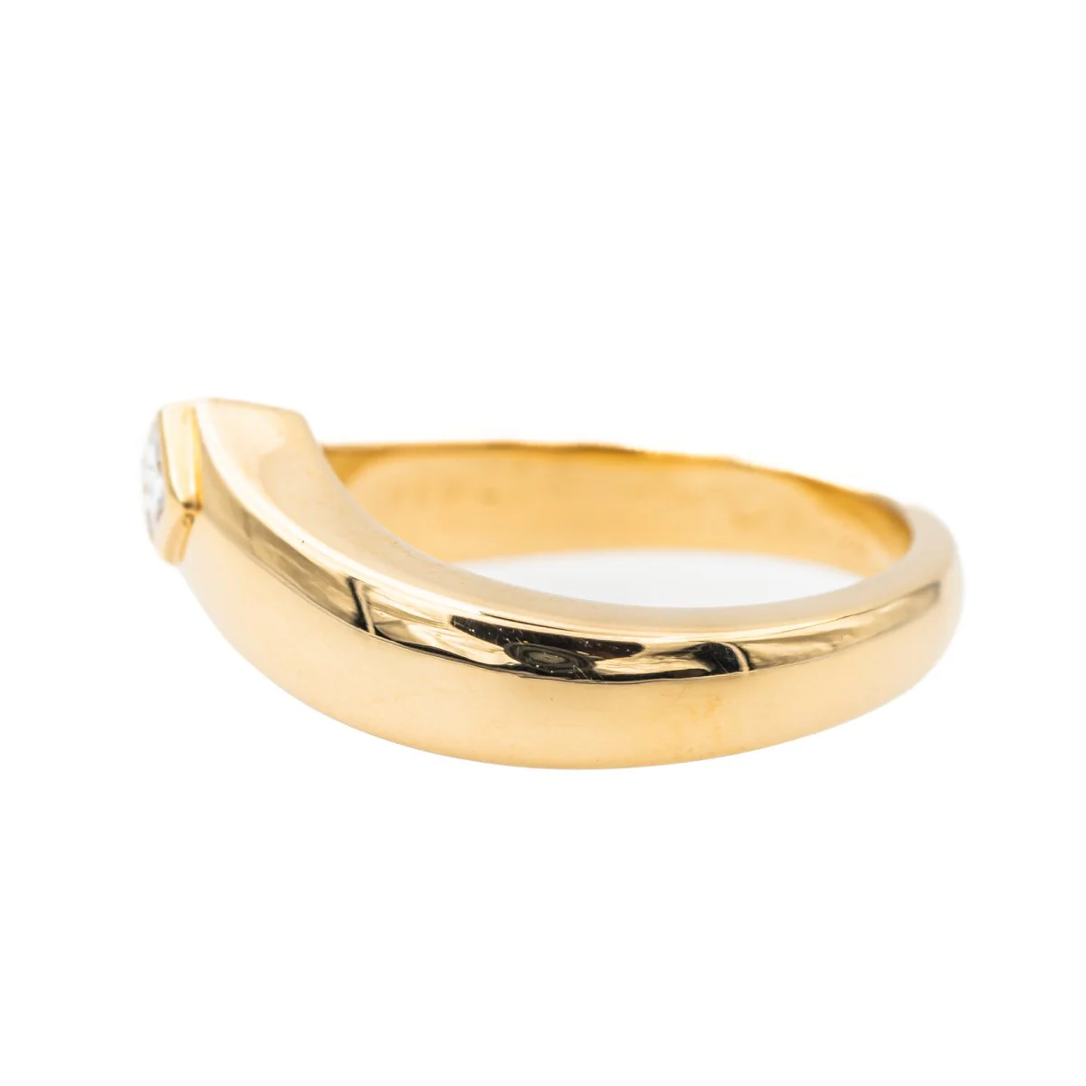 Cartier Ring Solitaire Triandre Yellow gold diamond - Image 4