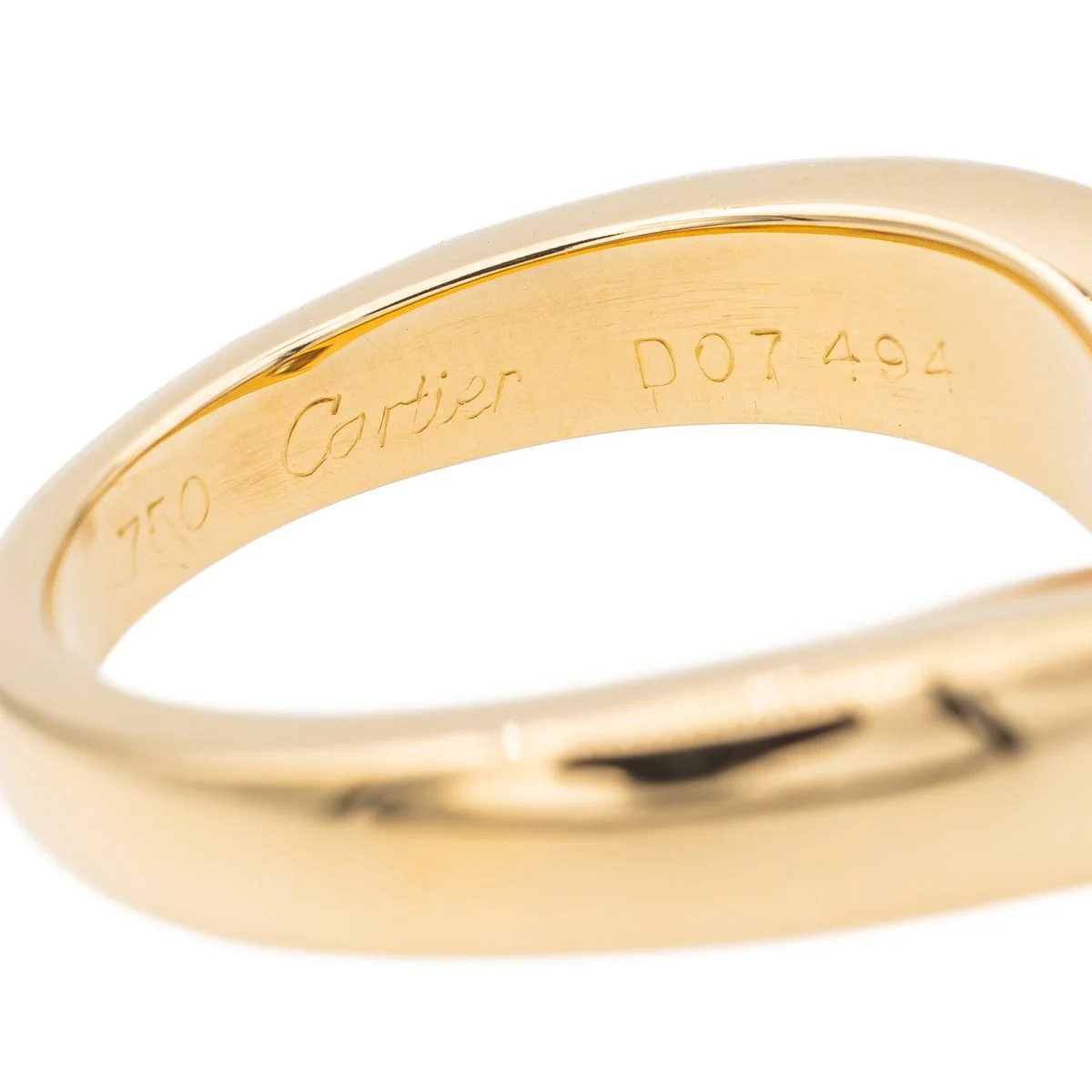 Cartier Ring Solitaire Triandre Yellow gold diamond - Image 5