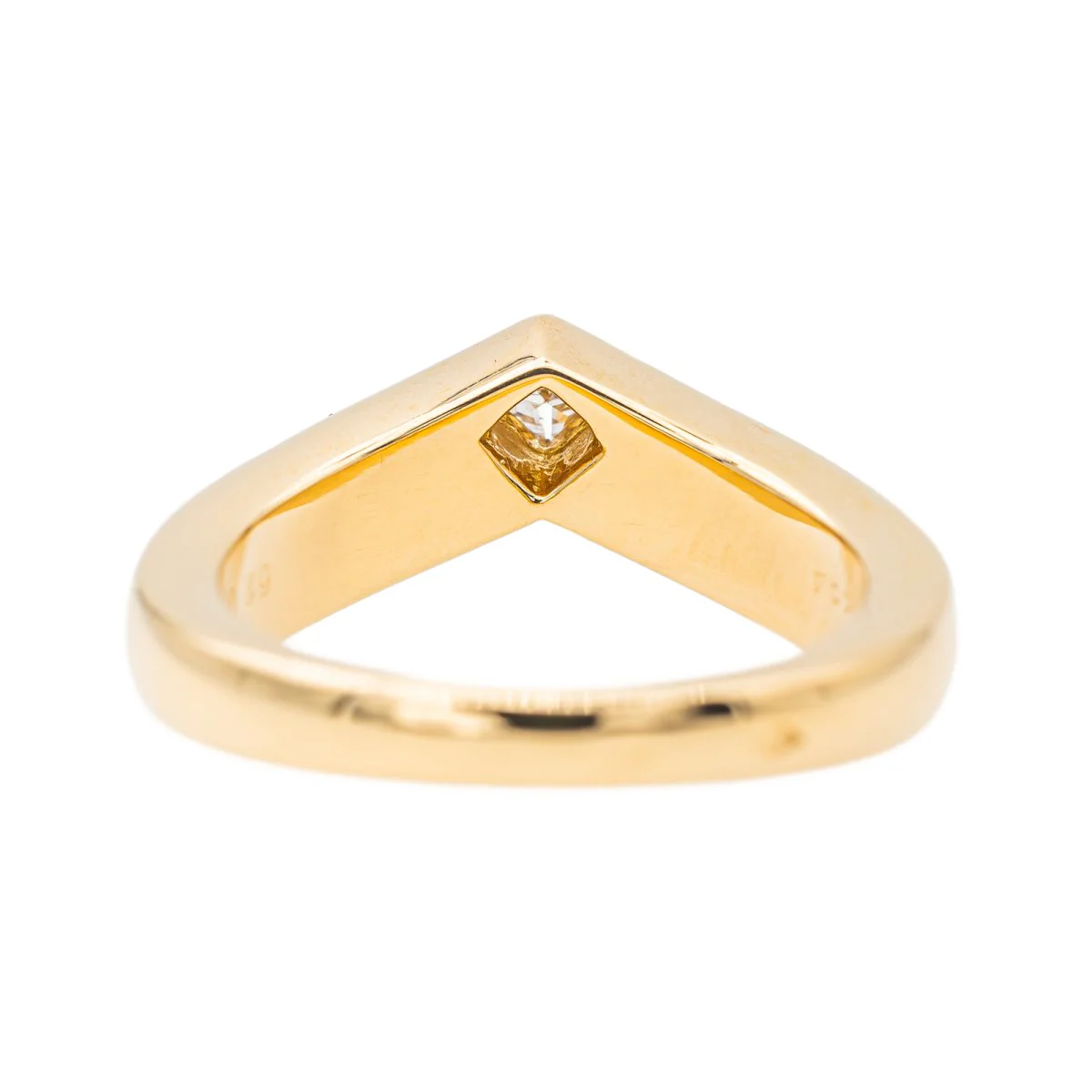 Cartier Ring Solitaire Triandre Yellow gold diamond - Image 6