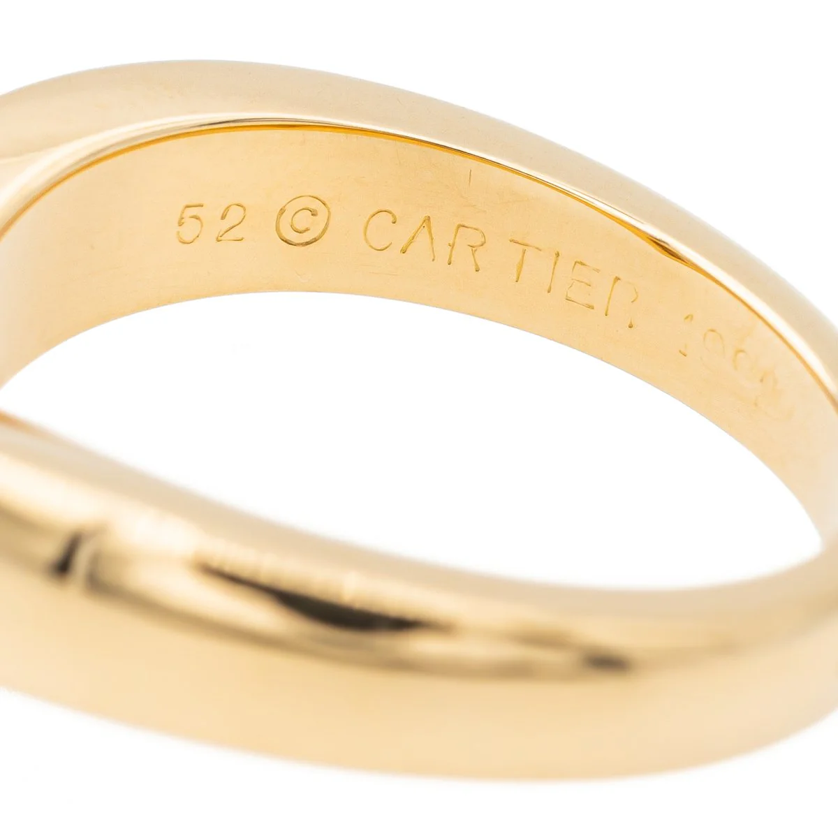 Cartier Ring Solitaire Triandre Yellow gold diamond - Image 8