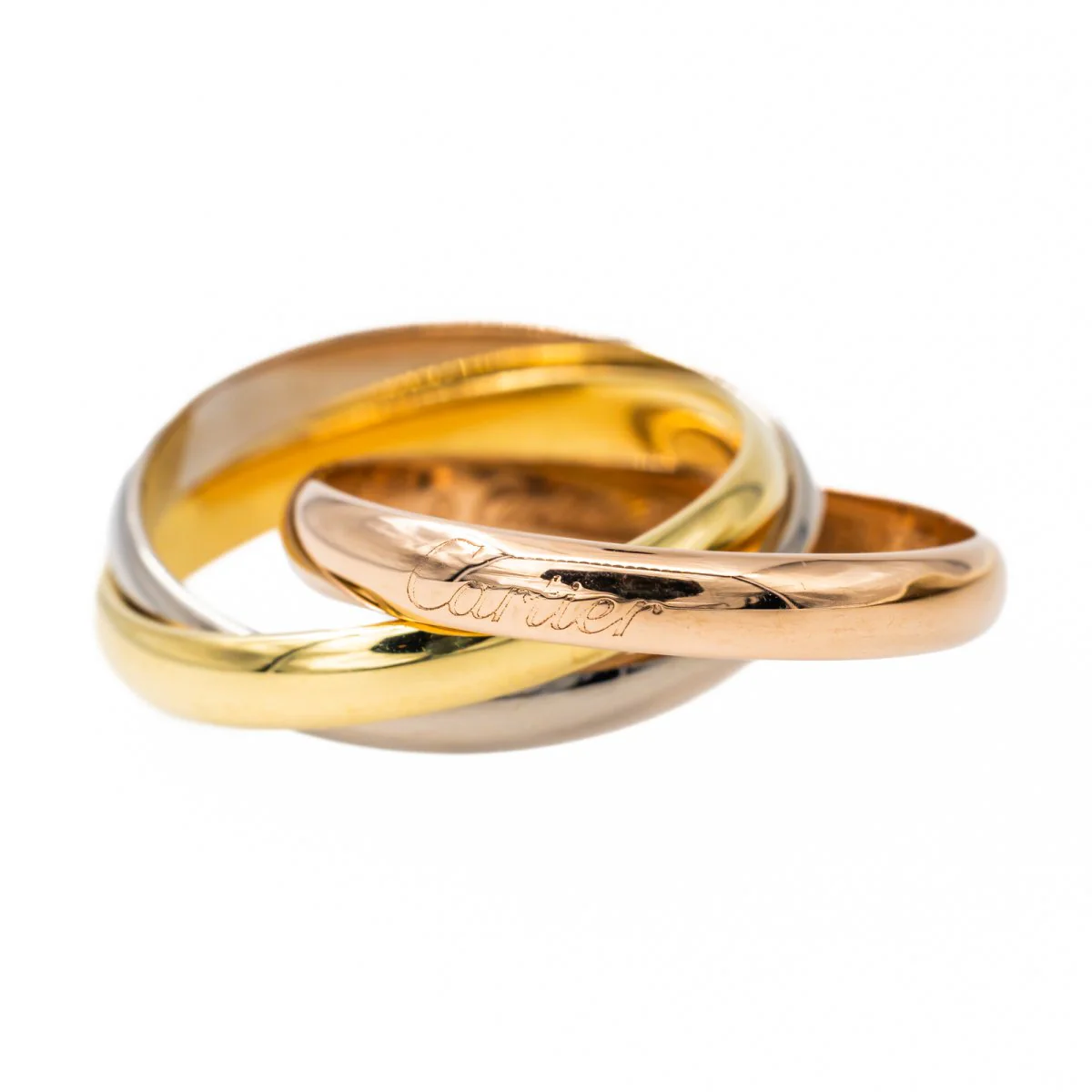 CARTIER “Trinity” ring in three golds