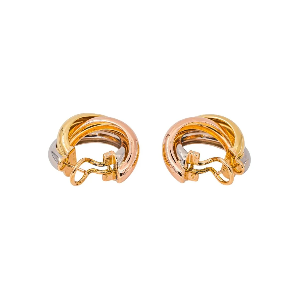 Cartier Trinity Hoop Earrings Yellow Gold - Image 4