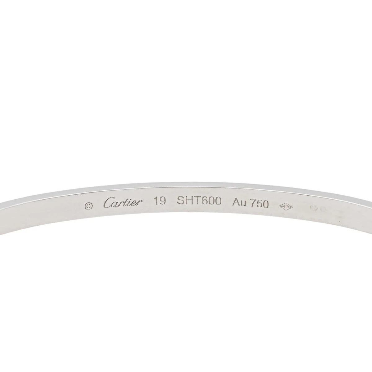 Bracelet Cartier Jonc Love in white gold - Image 4