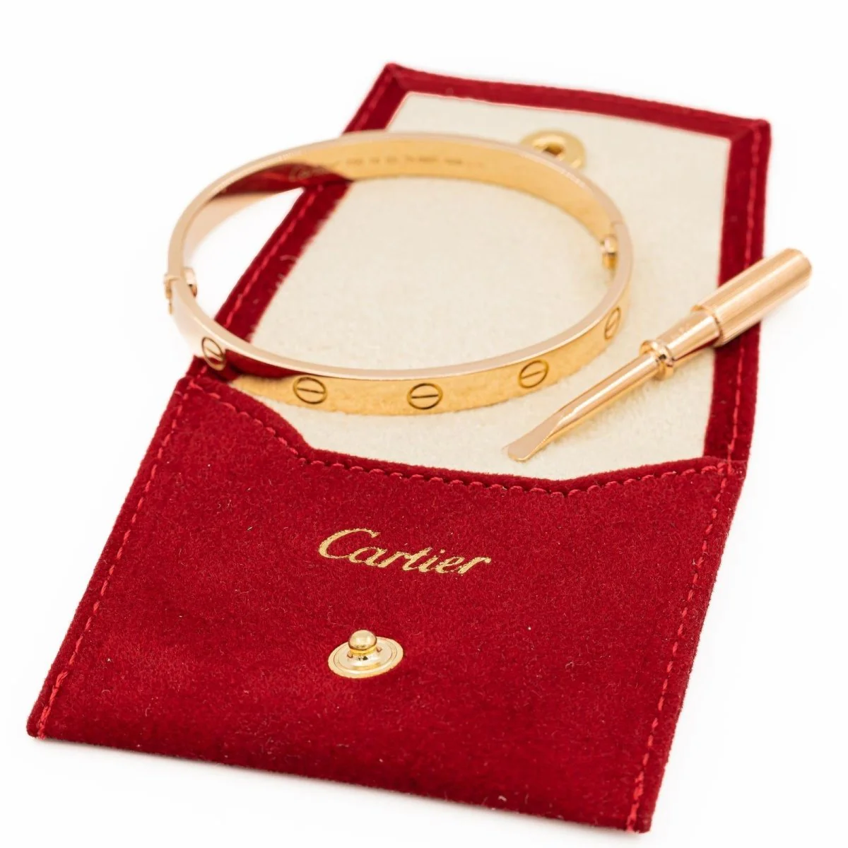 CARTIER “Love” bangle bracelet in pink gold - Image 7