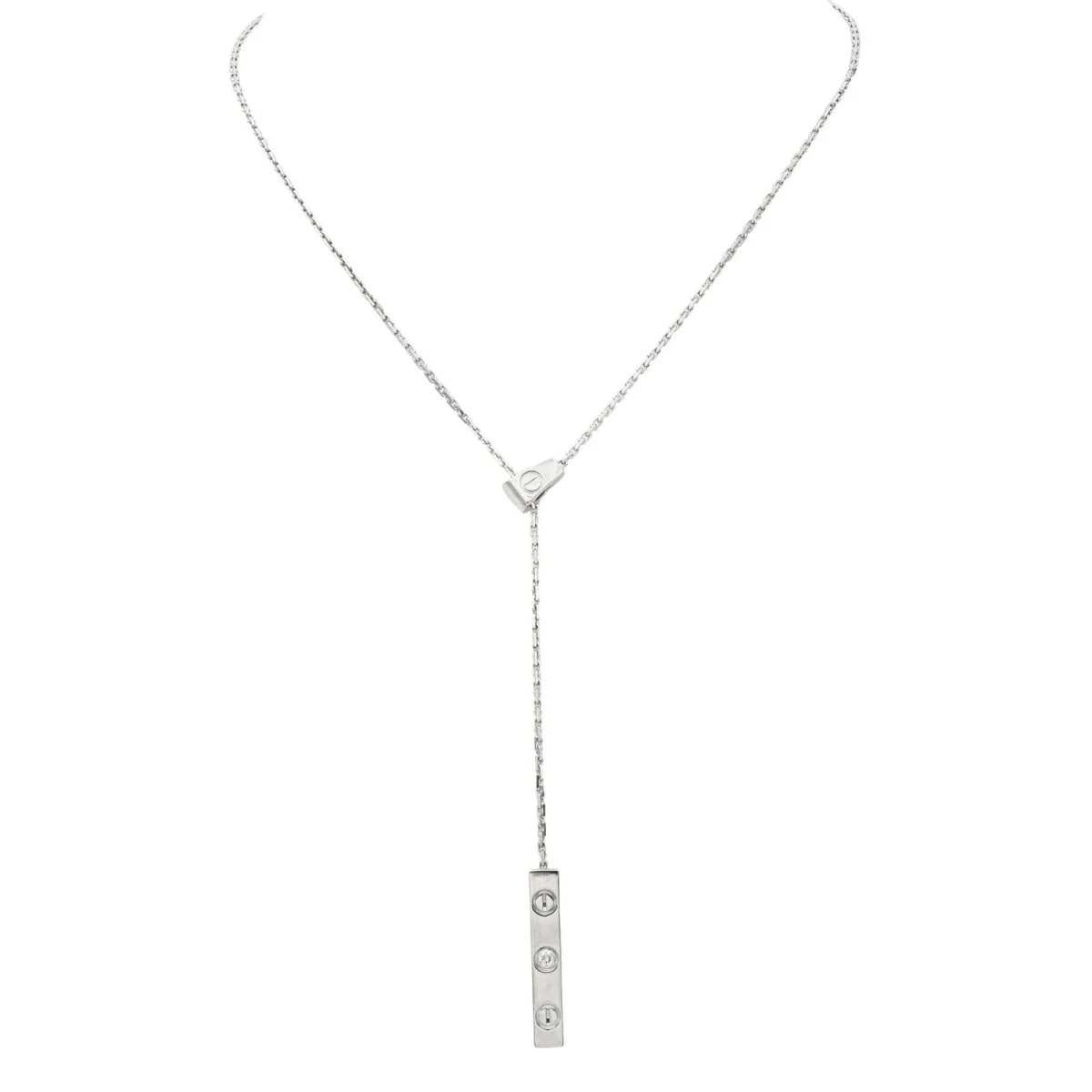 Necklace Négligé CARTIER "Love Négligé" in white gold and diamond