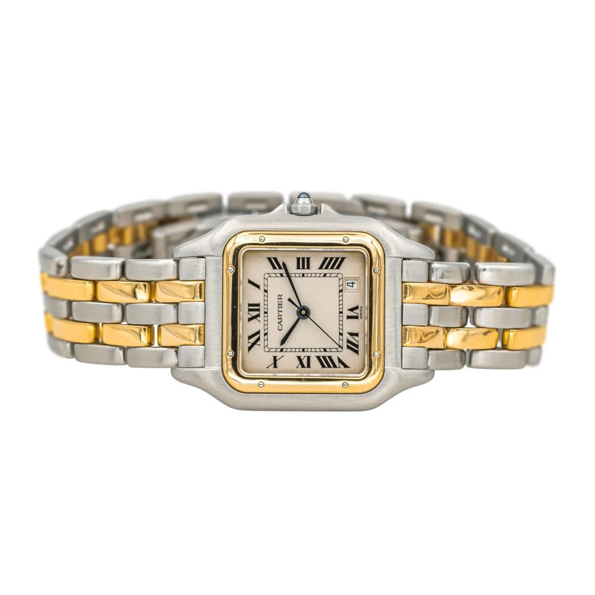 CARTIER "Panther" watch in yellow gold, steel and quartz - Image 5