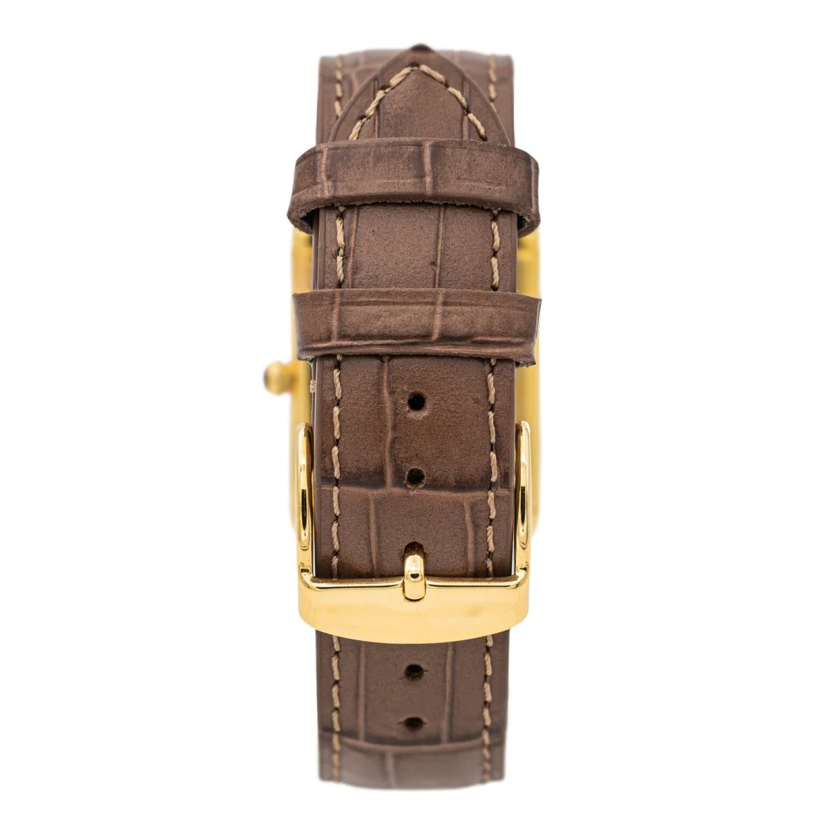 CARTIER "Tank Must" watch in silver, leather and vermeil - Image 5