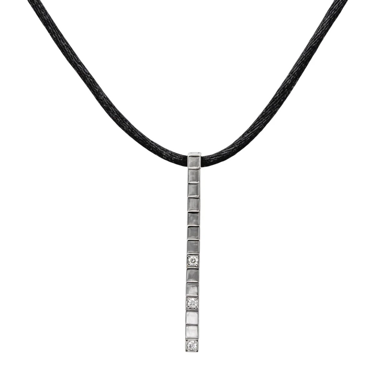 CARTIER "Lanière" pendant in white gold and diamonds - Image 3