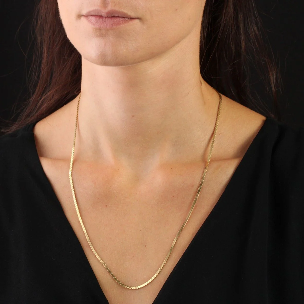 Yellow gold chain necklace - Image 2
