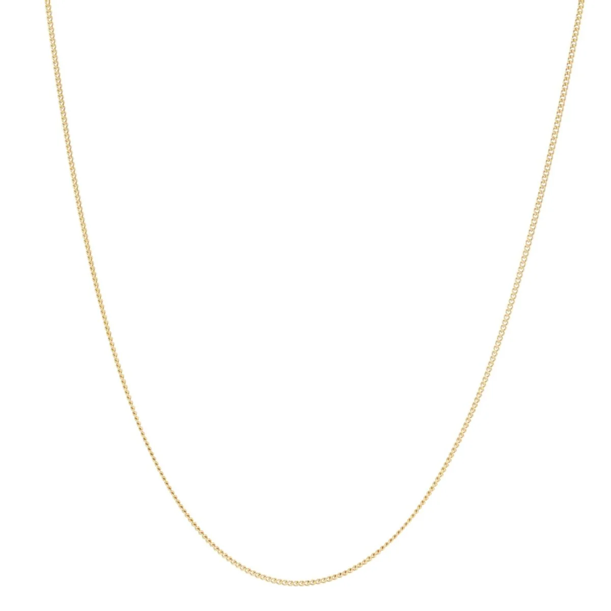Yellow gold chain necklace