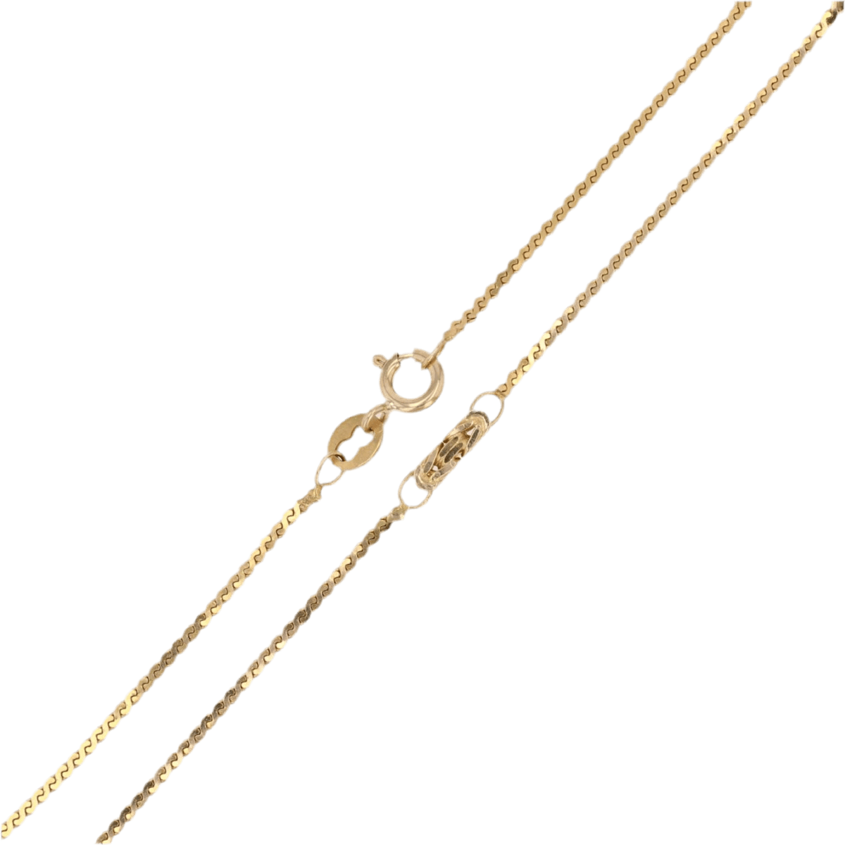Necklace Mesh yellow gold - Image 4