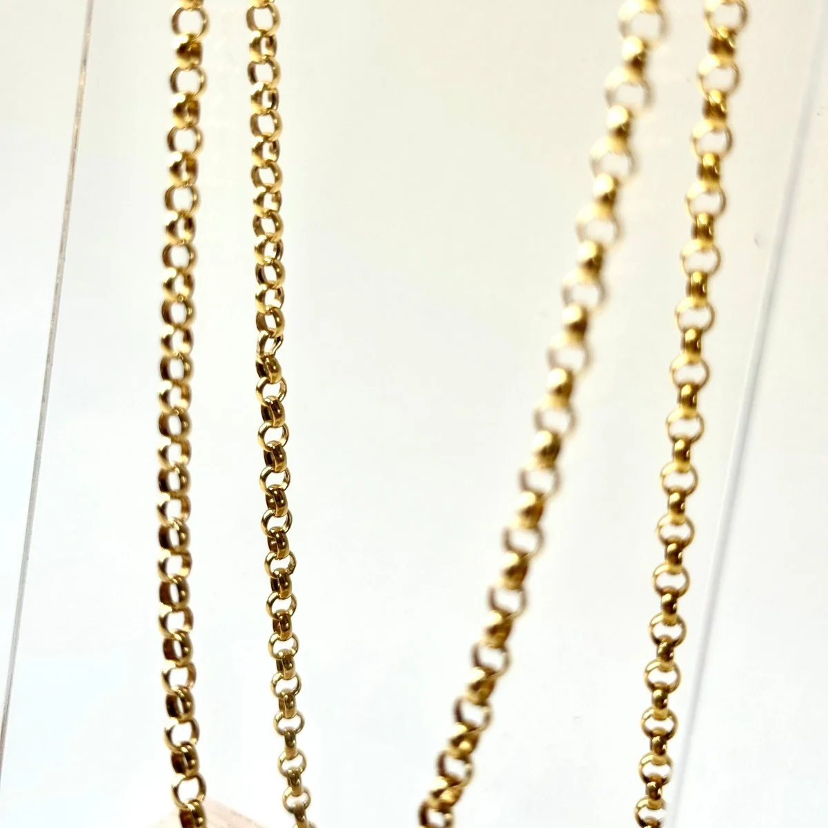 Collier maille jaseron en or jaune - Image 2