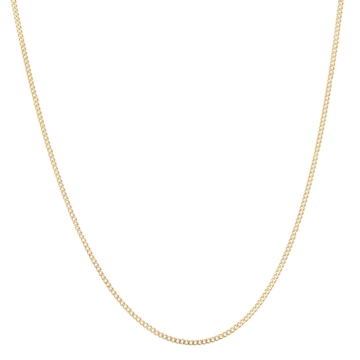 Yellow gold chain necklace