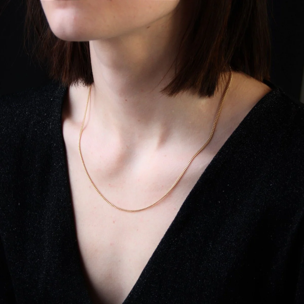 Yellow Gold Chain Necklace - Image 2