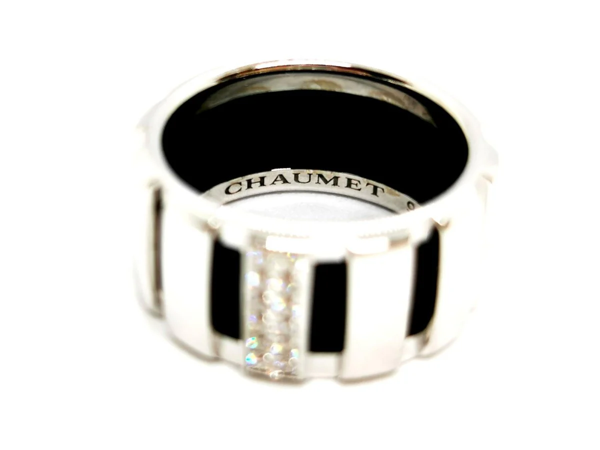 CHAUMET “Class One” Bandeau ring in white gold and diamonds - Image 3