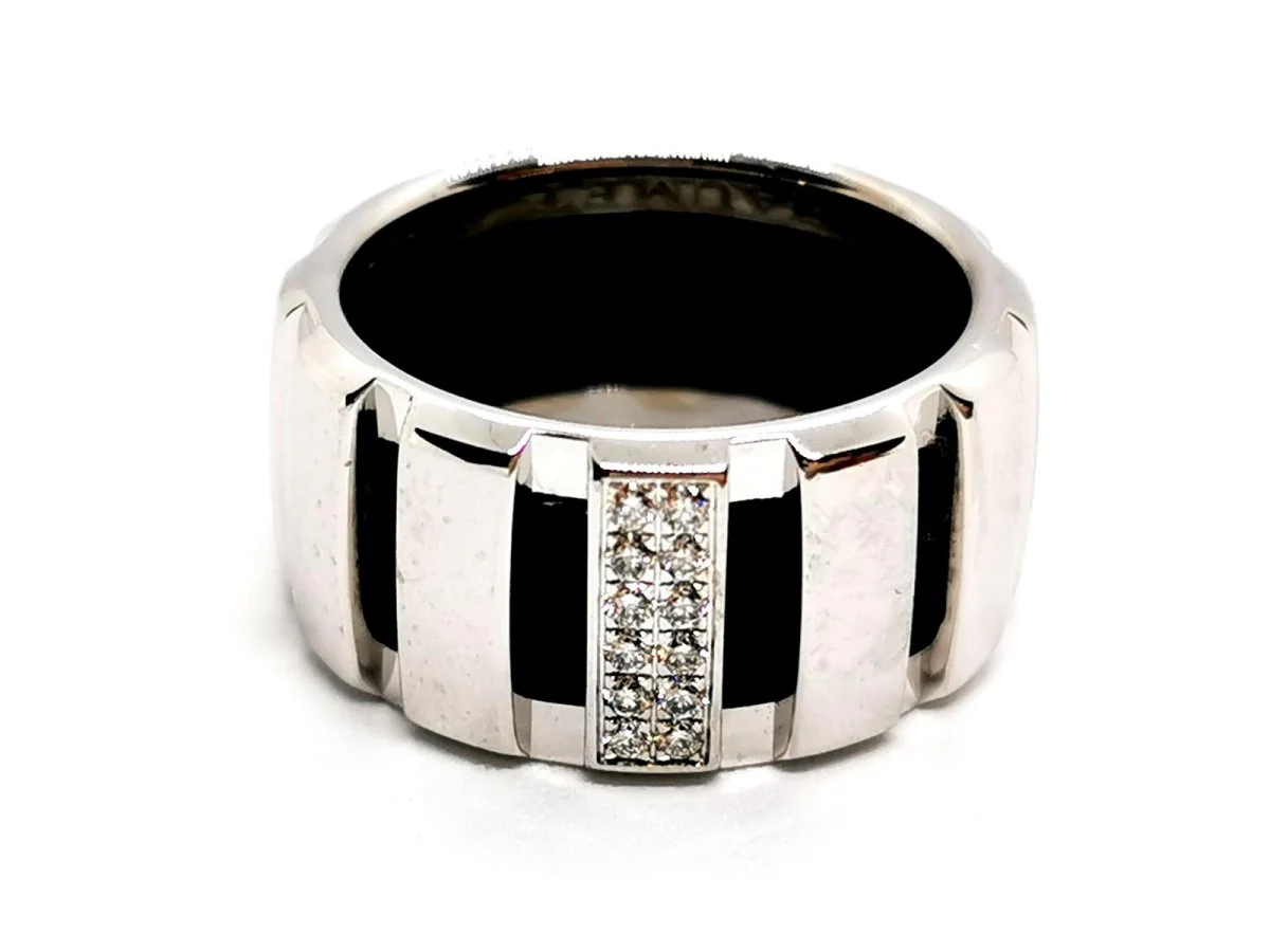 CHAUMET “Class One” Bandeau ring in white gold and diamonds - Image 6