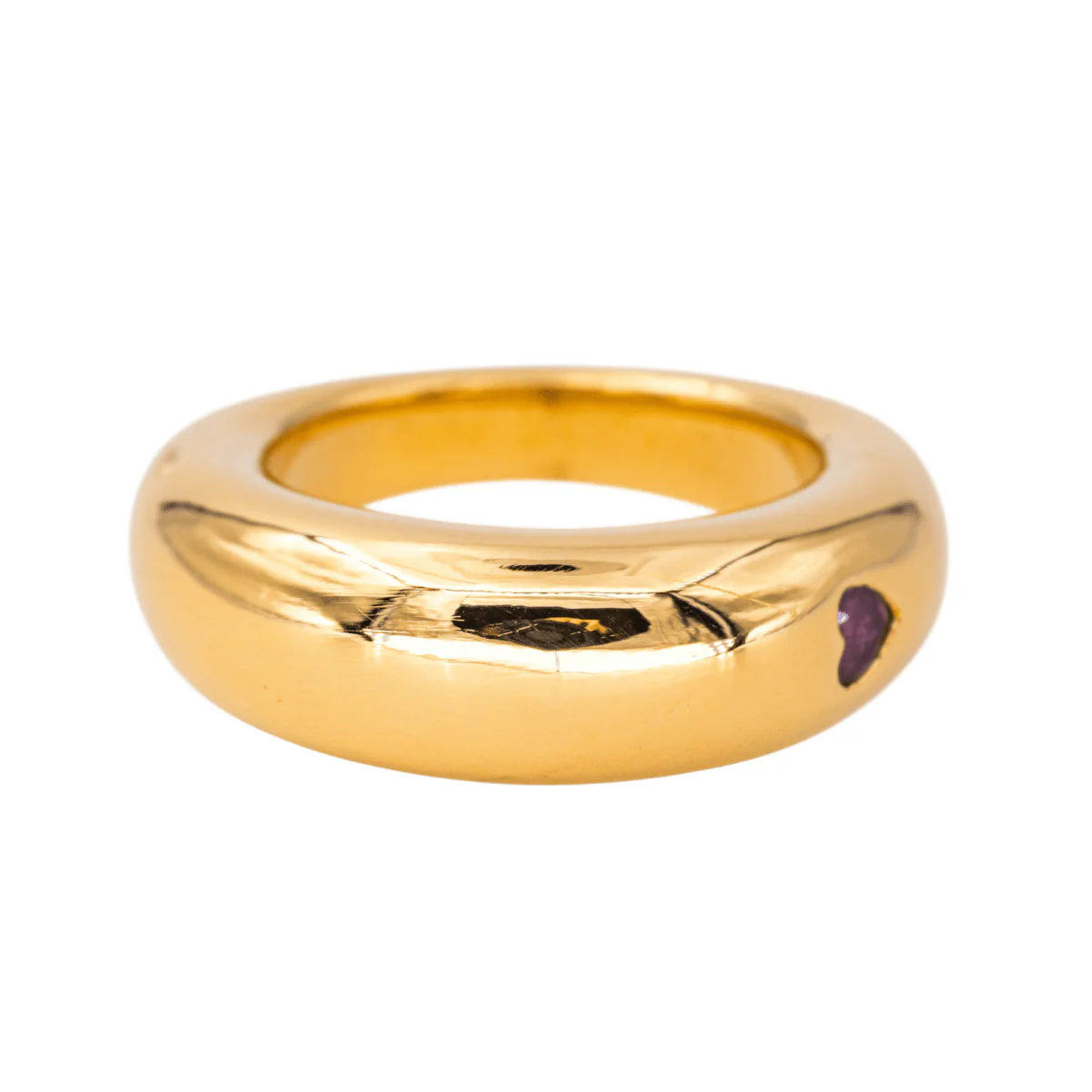 CHAUMET bangle ring in yellow gold and sapphire