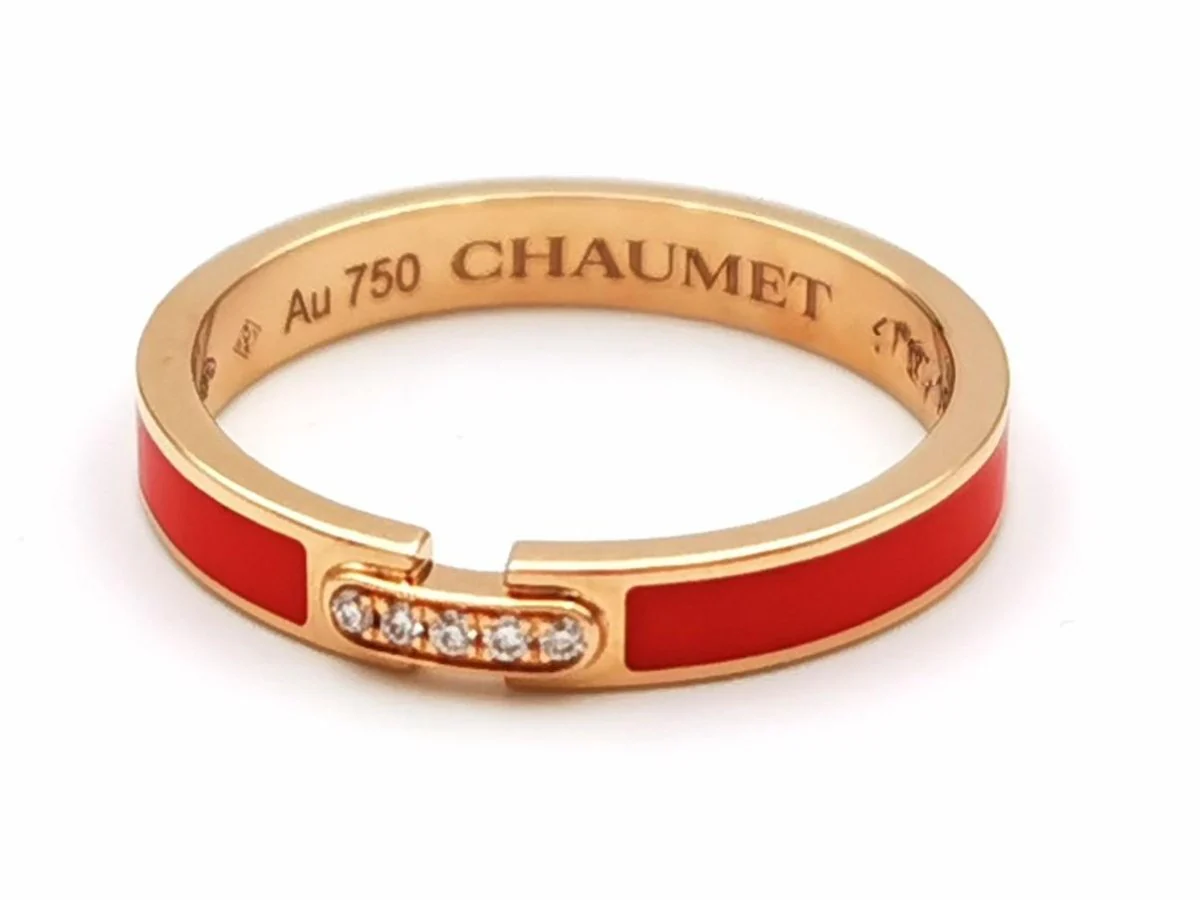 Chaumet Liens Ring Pink gold Diamond - Image 3