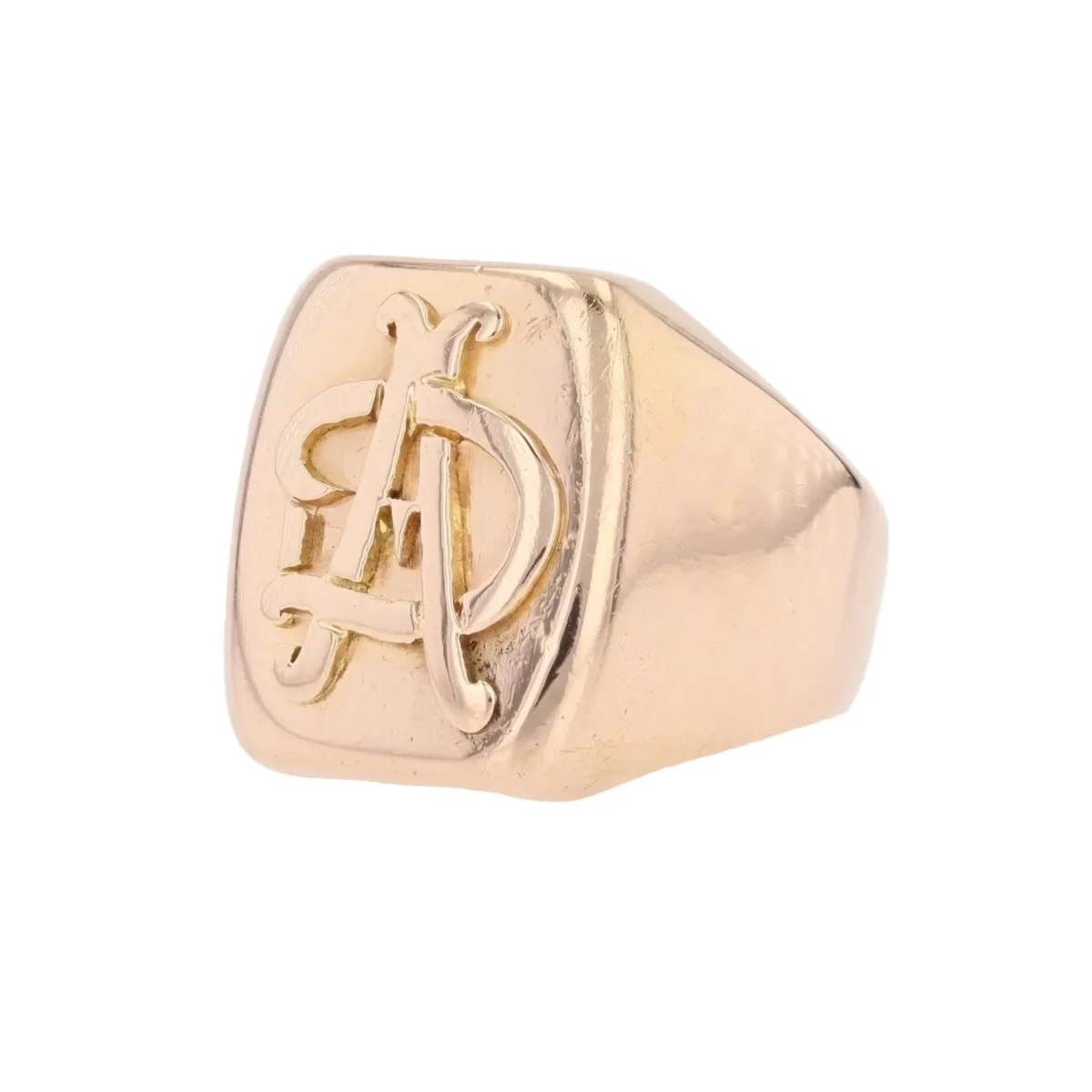 Rose gold signet ring - Image 3