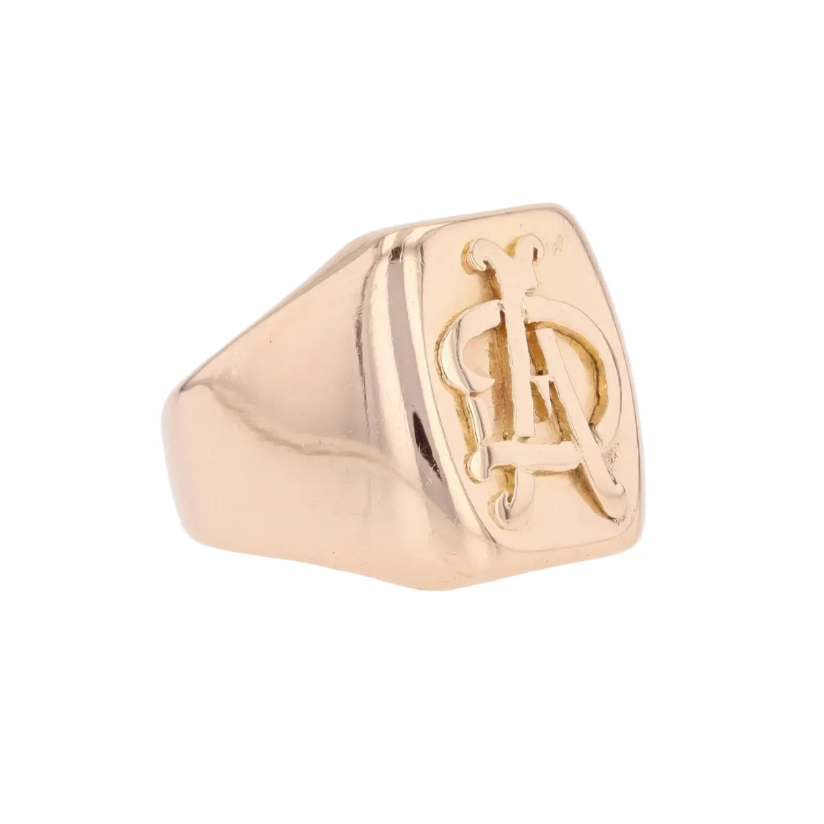 Rose gold signet ring - Image 5